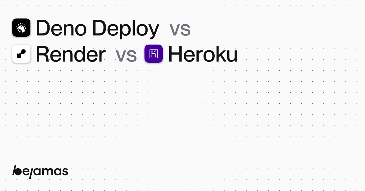 Deno Deploy vs Heroku vs Render